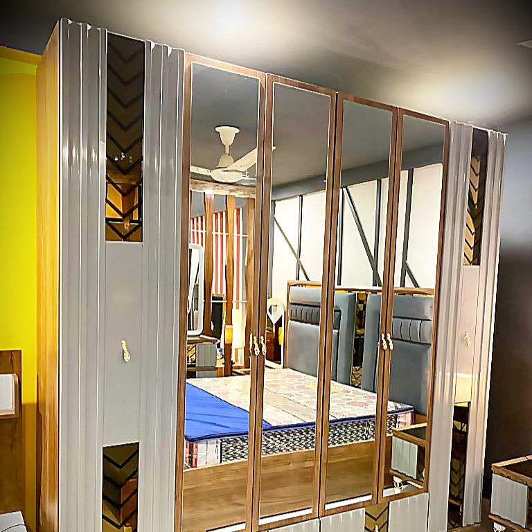 Luxury Grey Velvet Bedroom Set with Modern Headboard & Bench