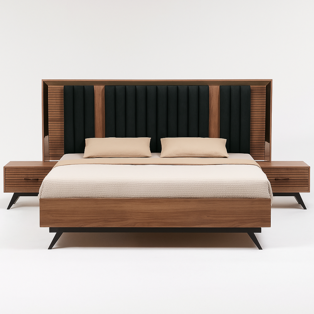 Elegance Bed Set – A Perfect Blend of Modern Design & Luxury 2 Piece