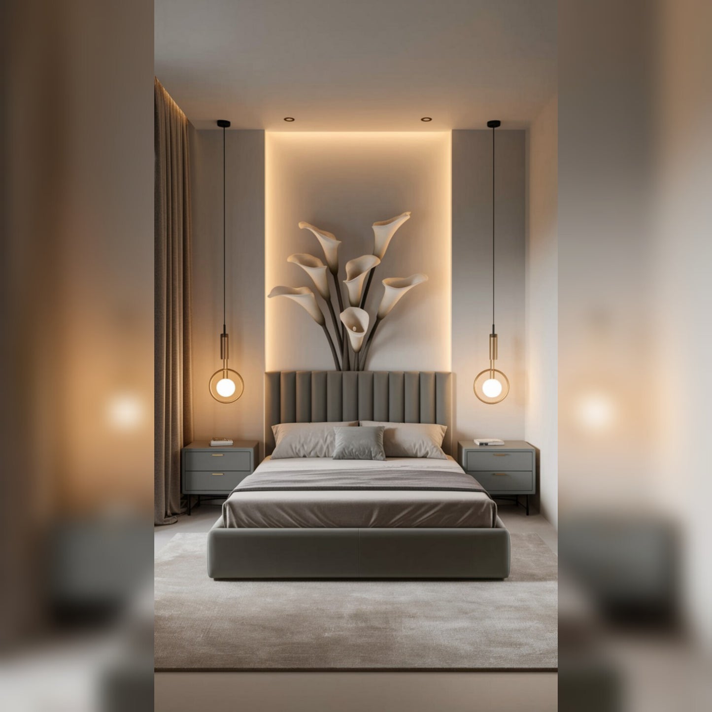 Luxury Emerald Green & Gold Bedroom Set with Modern Elegance
