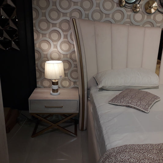 The Elegance Royale Premium Upholstered Wooden Bed Set